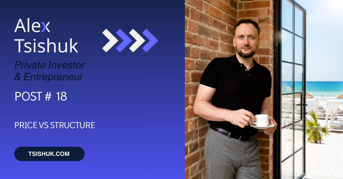 Alex Tsishuk Private Investor, Entreprenuer - Price vs Structure